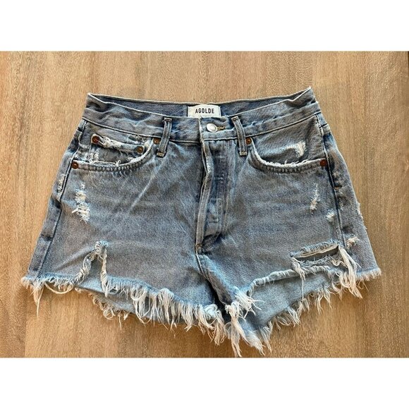 Agolde Parker Vintage Cut Off Short in Swampmeet Size 24 - Picture 1 of 8